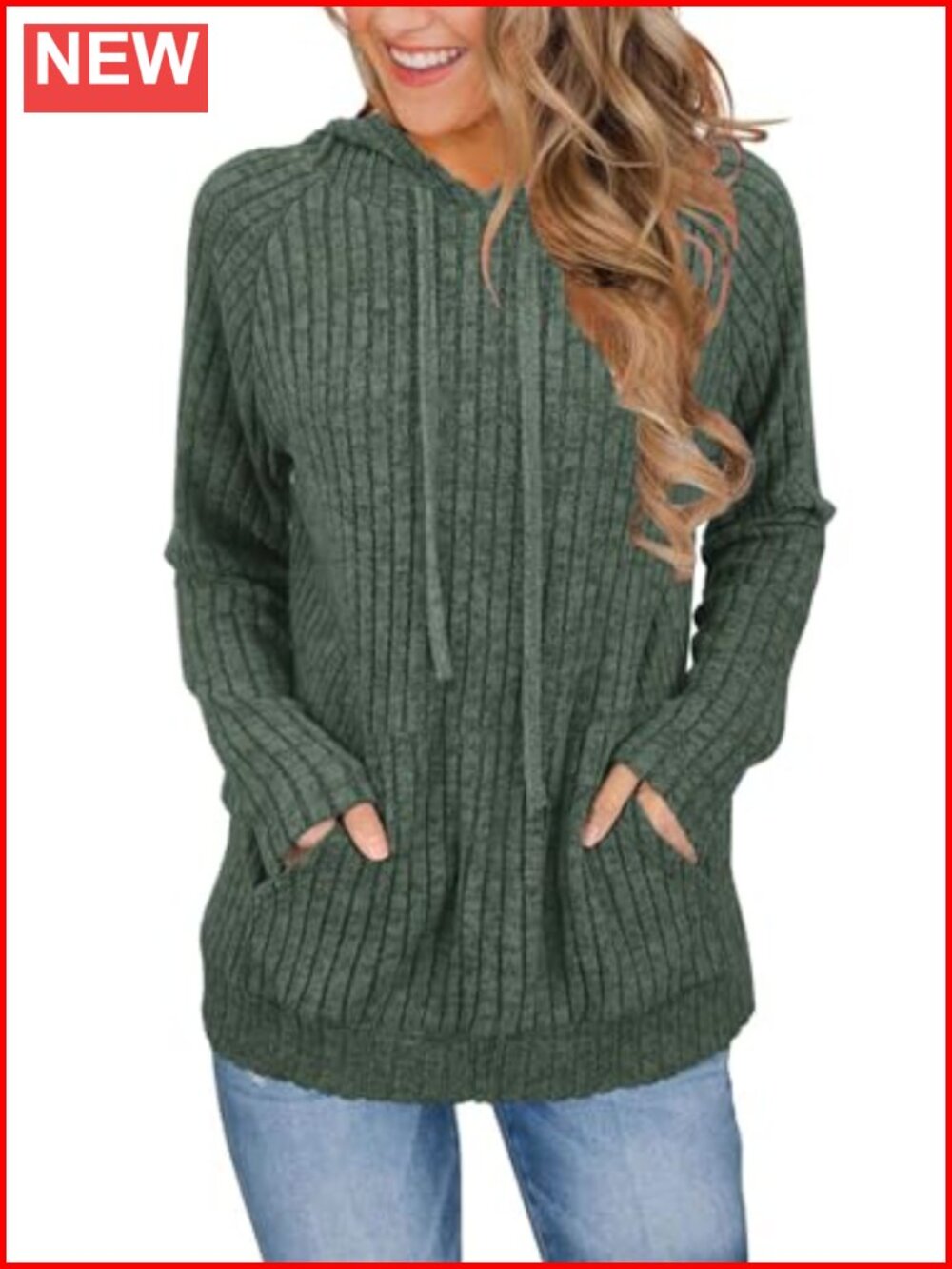 Long Sleeve Hooded Pullover Sweater